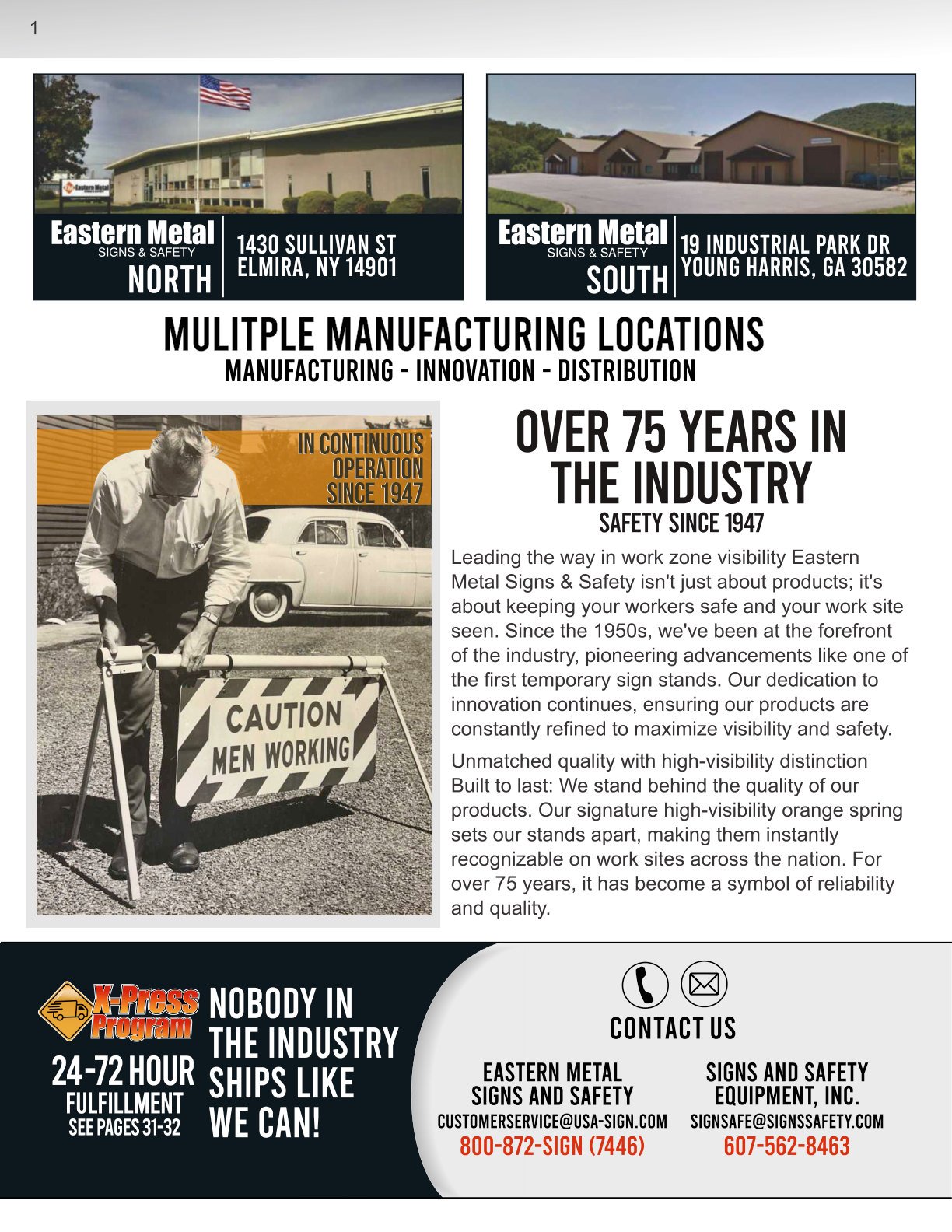 Catalog company history page